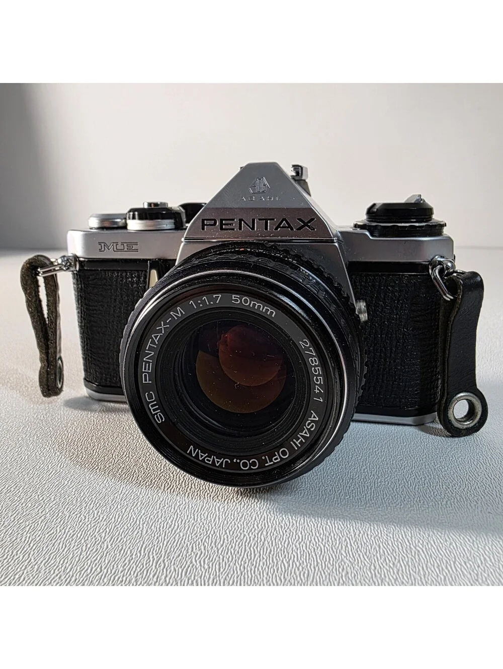 Pentax ME 35mm Film SLR Camera w/ SMC 50mm f/1.7 Lens Excellent Condition